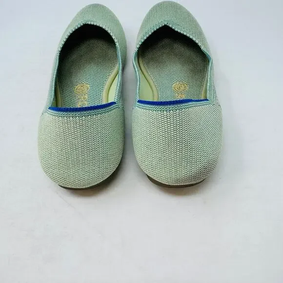 Rothy’s The Flat Green Knit Ballet Flats Women’s Size 8 - Picture 7 of 13